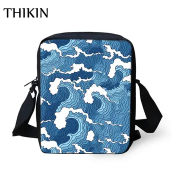 

THIKIN New Child Handbags Women Fashion Bags Wave Mini Crossbody Bag for Girls Boys Shoulder Messenger Satchel Bag Bolsos Mujer
