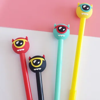 

Creative cute One-eyed monster neutral Pen school pen fun funny gel pen 0.5mm Black Office Signature Pen
