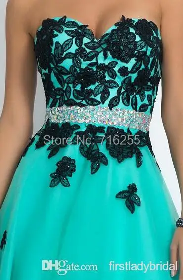 mint green and black outfits