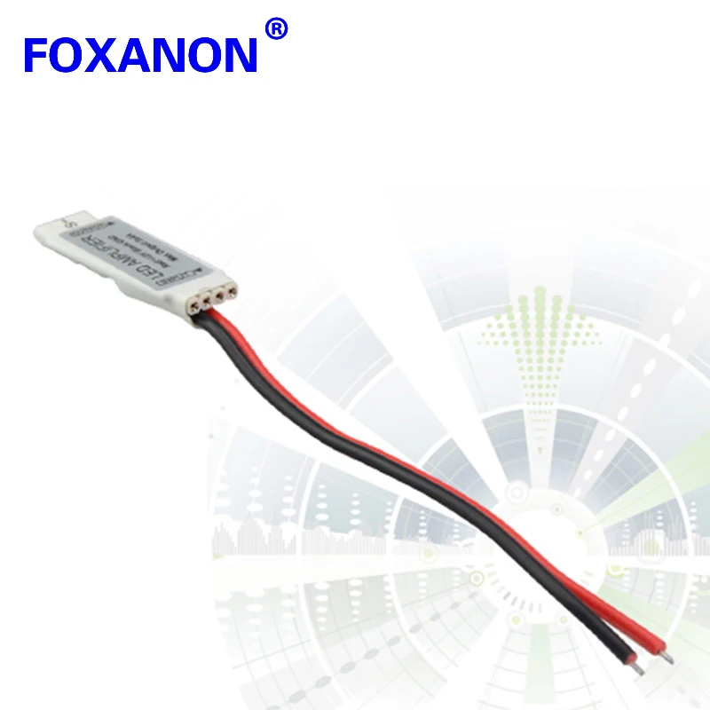 Foxanon бренд DC12V 12 в RGB усилители Led контроллер Диммер ИК пульт дистанционного