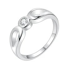 bright zircon shiny Silver plated Ring Fashion Jewerly Ring Women&Men , /NMLHMQIM ZJMAHYMI