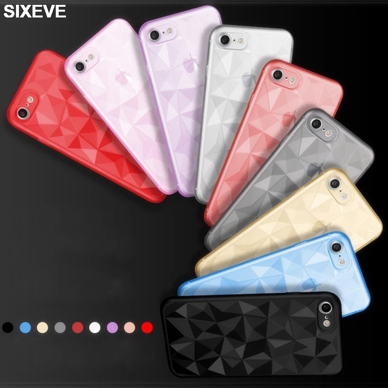 

Luxury 3D Diamond Soft Case For iPhone 6 s 6S 7 7S 8 Plus 5 5S 5SE iPhone 10 X S XR XS Max 6Plus 6SPlus 7Plus 8Plus Cell Phone