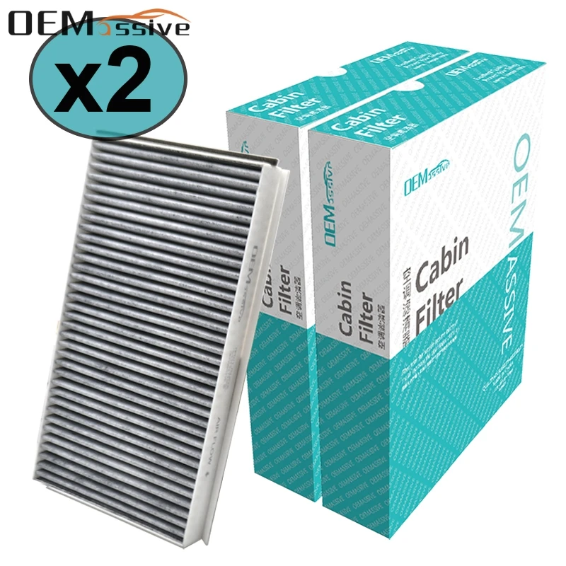 

2x Car Pollen Cabin Air Filter Includes Activated Carbon For BMW 5 6 Series Alpina B5 B6 E60 2004 2005 2006 2007 2008 2009 2010