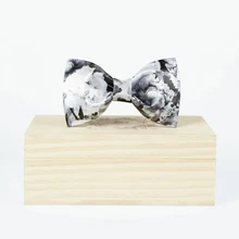 Мужской повседневный мужской галстук-бабочка, черно-белая роза, с принтом корейских студентов, жениха, жениха, свадебный подарок