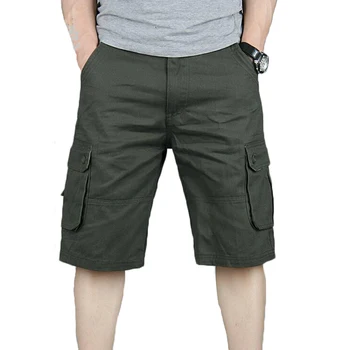 

Cargo Shorts Men Summer Casual Pocket Shorts Masculino Men Joggers Overall Military Short Trousers Plus size 29-46 Sweatpants