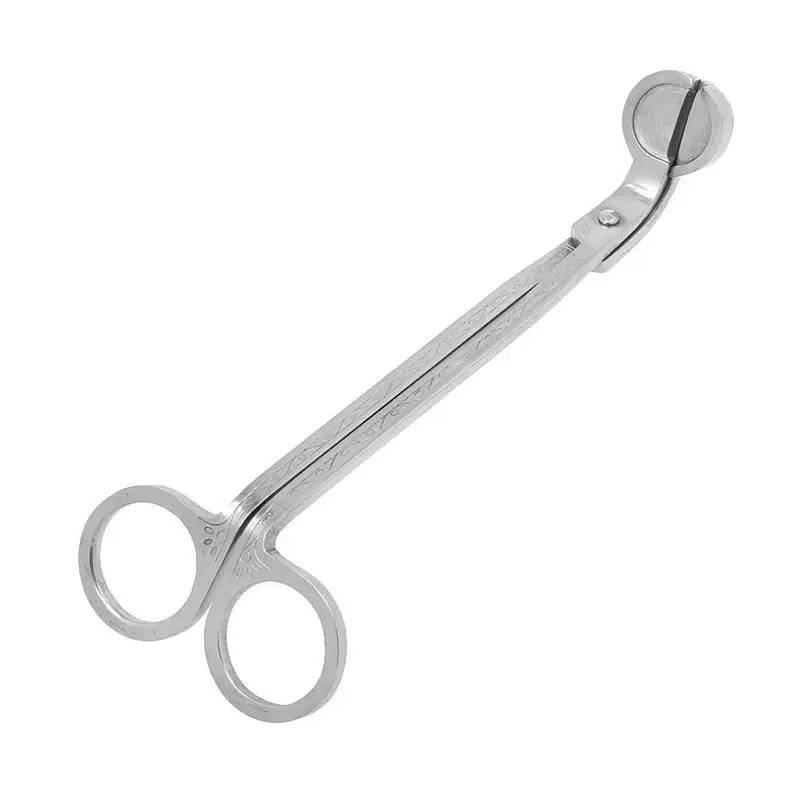 

Silver Color Stainless Candle Wick Trimmer Scissors With Collected Debris Tray Durable Keep Cleaner Candle Burns Home Decor