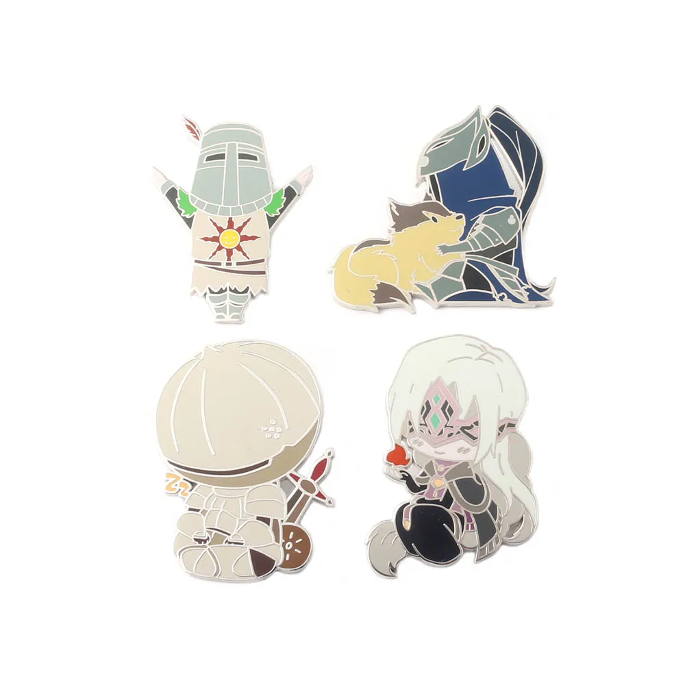 

Game Dark Soul 3 Badge Flame Guardian Solaire of Astora ARTORIAS Brooch Cute Doll Men's and Women's Brooch Jwelry