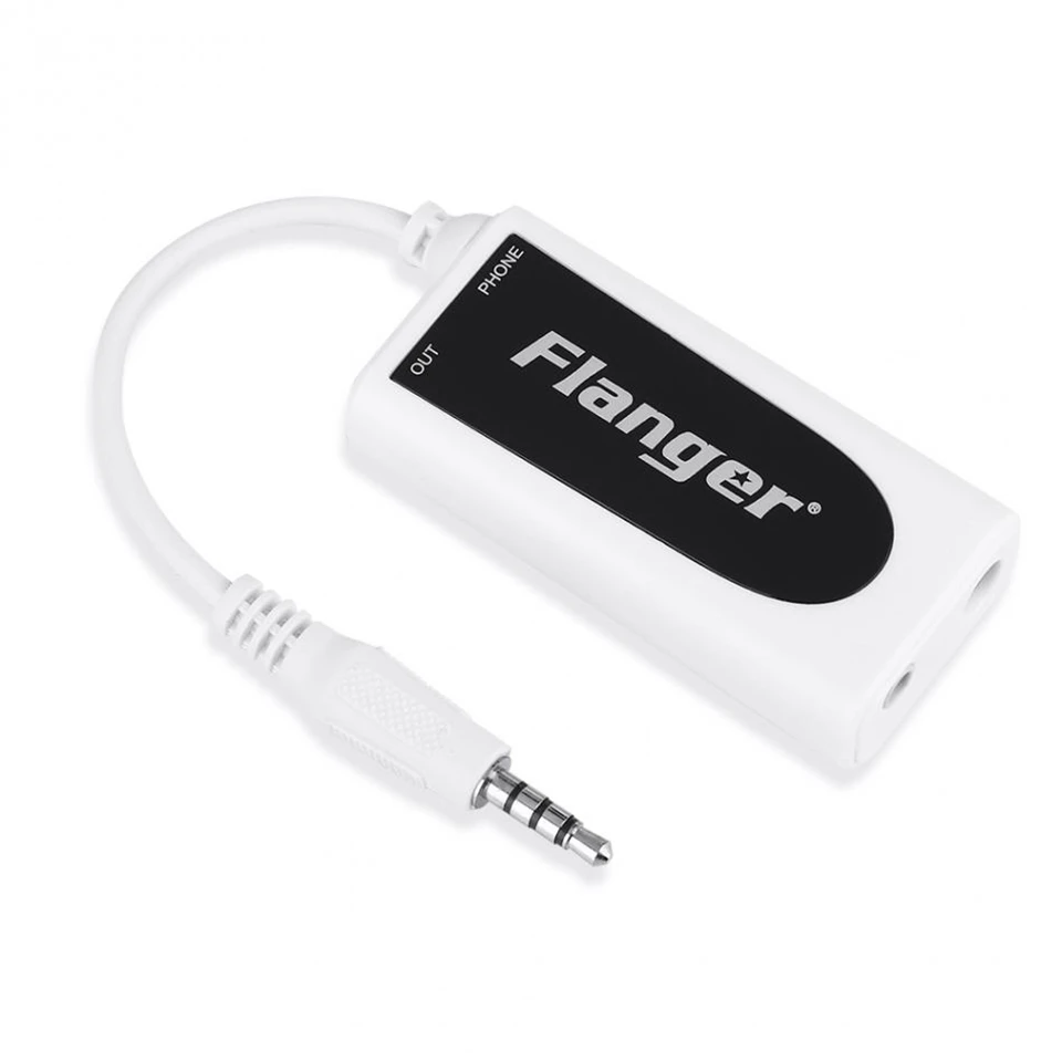 Flanger FC-21 адаптер конвертер для сотового телефона к Гитара Бас сенсорный Music 6 35 мм