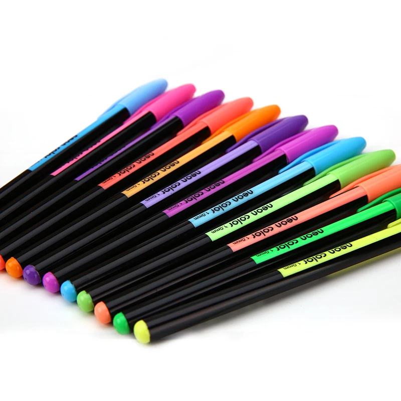 48 цветов гелевые ручки и заправки пастельный неоновый глиттер эскиз .