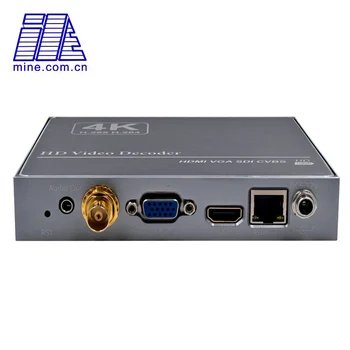 

Latest 4K H.265 IP to HDMI SDI VGA Video Decoder Support HTTP / HLS / FLV / RTSP / RTMP(S) / UDP/RTP (Unicast/Multicast)