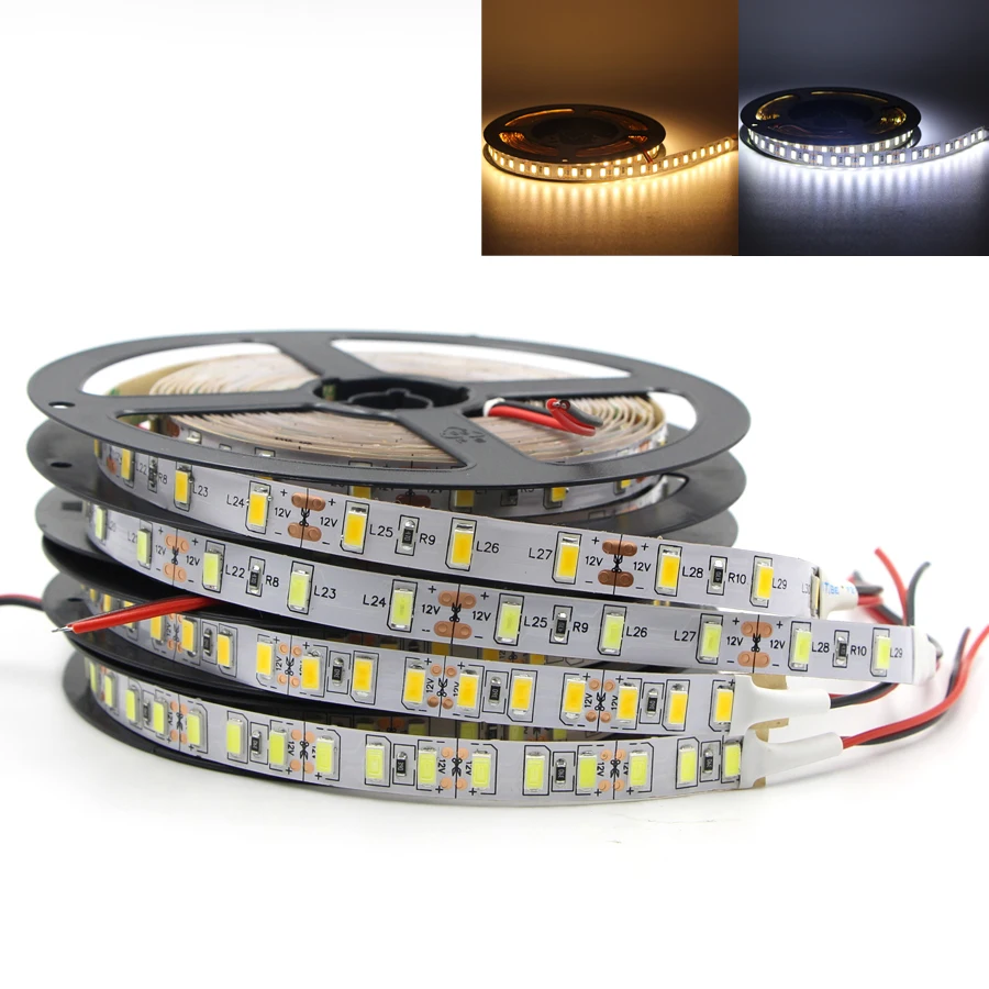 Супер яркий SMD 5730 Светодиодные полосы света DC 12V водонепроницаемый не/ip65 60