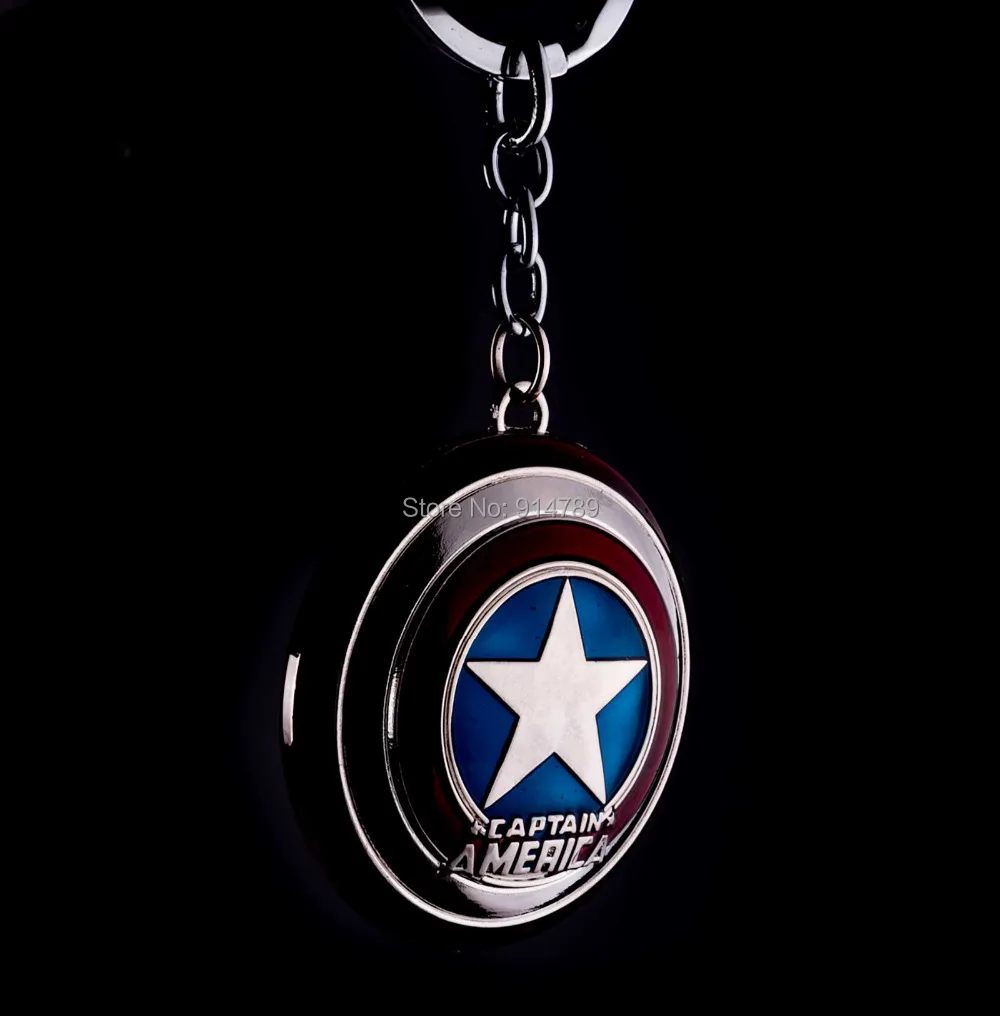 

MARVEL COMICS CAPTAIN AMERICA SHIELD THE AVENGERS MOVIE PEWTER KEYCHAIN-35779