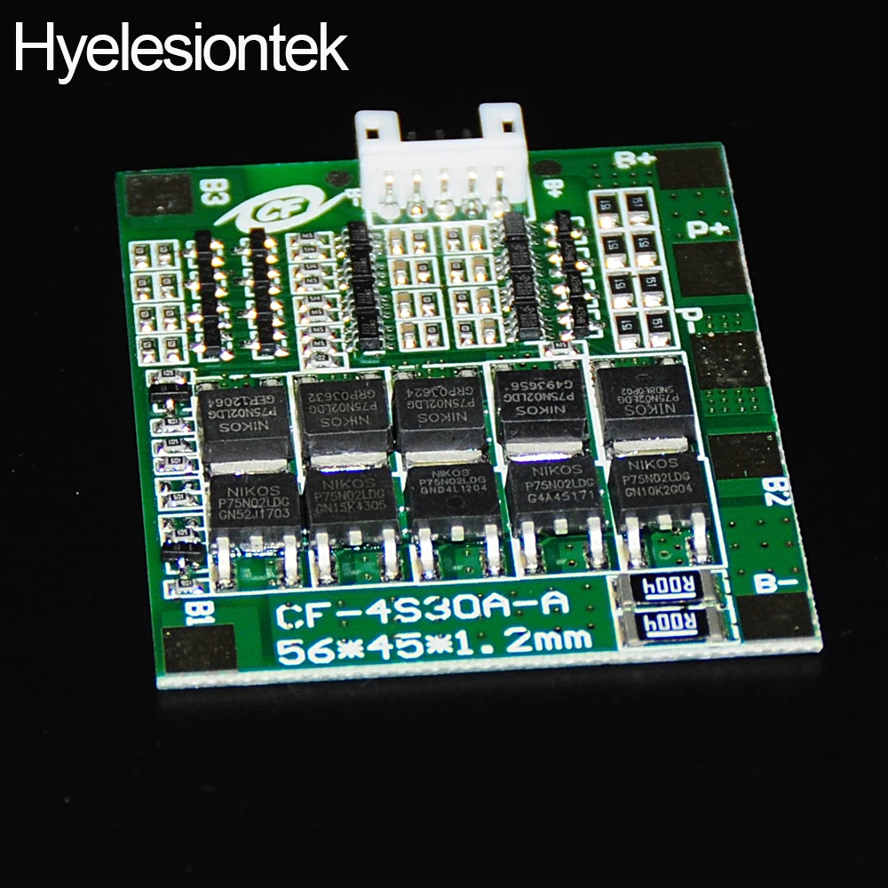 4S 30A 14,8 V 16V BMS литий-ионный Литий-полимерный литий-полимерный аккумулятор защита и баланс зарядки плата батареи PCM с балансировкой