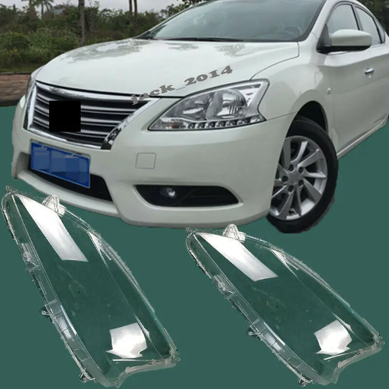 Для Nissan Sentra 2012 2013 2014 2015 левая и правая передняя крышка передние фары +