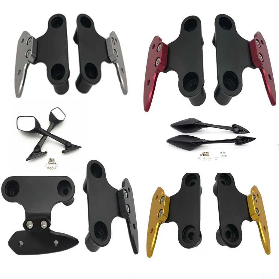 

Motorcycle CNC Rear View Mirrors Adapter Fixed Stent Bracket Holder For Yamaha XMAX X-MAX 250 300 400 2017-2019 XMAX Accessories