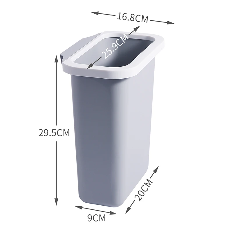 2x 6L Кухня дверные подвесные корзины для мусора двери шкафа пластиковые
