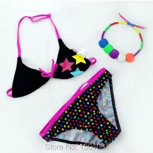 Новинка; Лидер продаж; комплект бикини для девочек; милый купальник принцессы; комплект из двух предметов; Детские бикини купальные костюмы для детей; купальный костюм