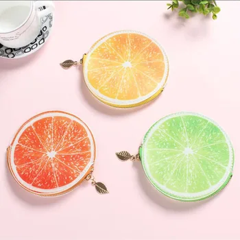 

1 Pcs Wallet Purse Zipper Fruit Shape PU Leather Cute for Coin Money Cards Keys Best SaleFBE2