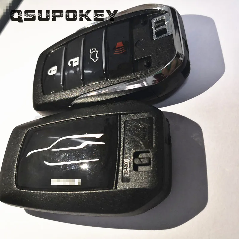 

QSUPOKEY Replacement New Style2/3/4 Button Car Remote Case With Emergency Key Fit For SW4 FOR HILUX FOR Toyota Smart Key Cover