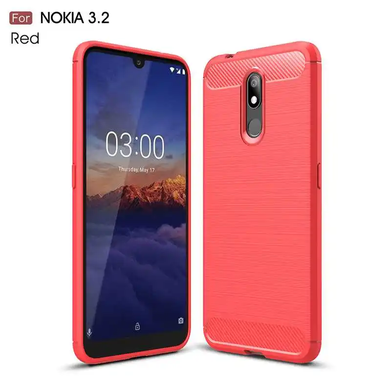 Mokoemi модный противоударный мягкий силиконовый чехол 6,2" для Nokia 3,2 чехол для Nokia 3,2 чехол для телефона - Цвет: Red