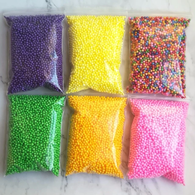 Top Quality 15g/bag Polystyrene Beads For Slime Candy Color Foam Beads For  Slime Supplies Mini Foam Balls For Slime Decoration - Modeling Clay/slime -  AliExpress