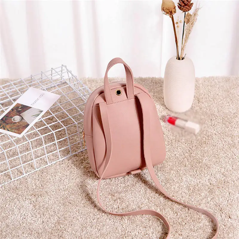 Модная женская однотонная кожаная школьная сумка через плечо для студентов на
