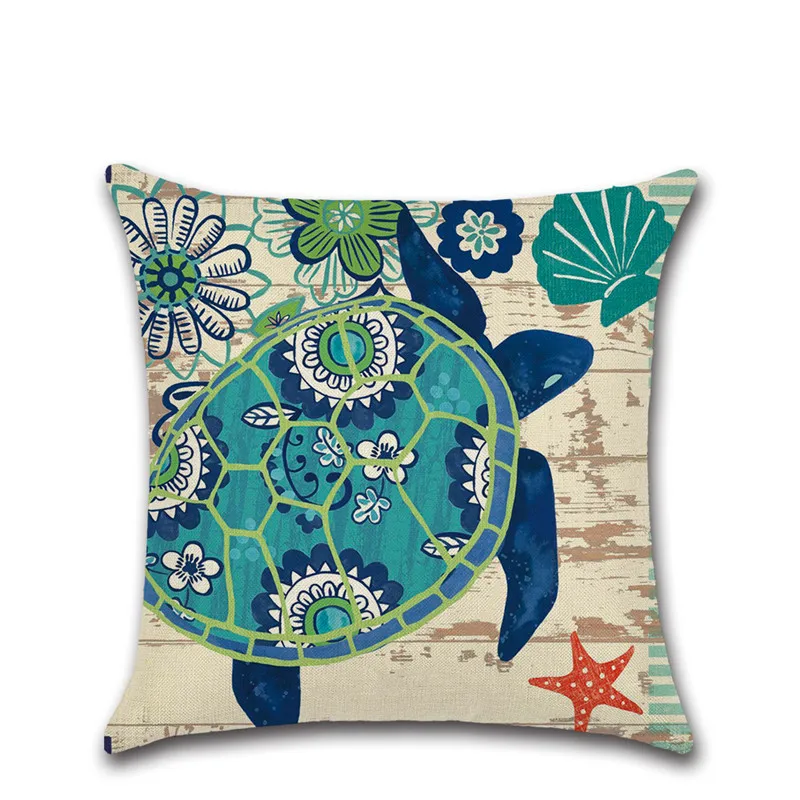 Ocean sea Cartoon animals printed cushion cover Party Pillow case sofa Chair Decoration for home house kids bedroom friend gift Ocean sea Cartoon animals printed cushion cover Party Pillow case sofa Chair Decoration for home house kids bedroom friend gift