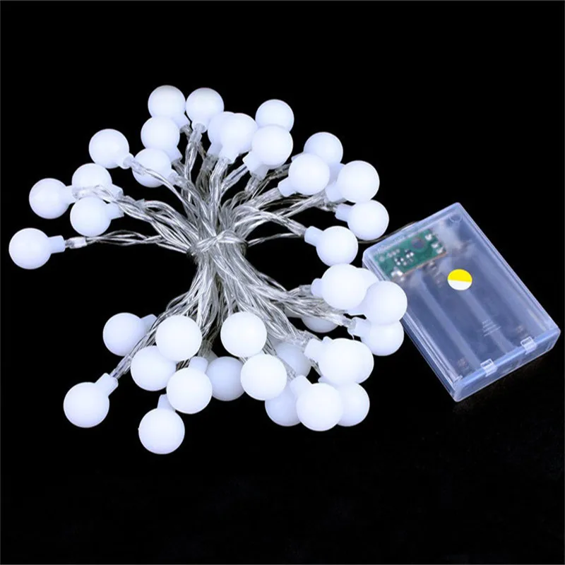 Globo-Sfera-Batteria-Ha-Condotto-La-luce-della-stringa-2-m-3-m-4-m-5