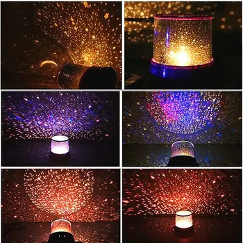 

Household Holiday Lighting LED Night Light Projector Sky Star Moon Master Colorful Decoration Lamp Children Kids Baby Romantic