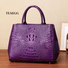 Женская модная сумка из натуральной коровьей кожи, женская сумка из аллигатора с тиснением на одно плечо, сумка через плечо, высокое качество