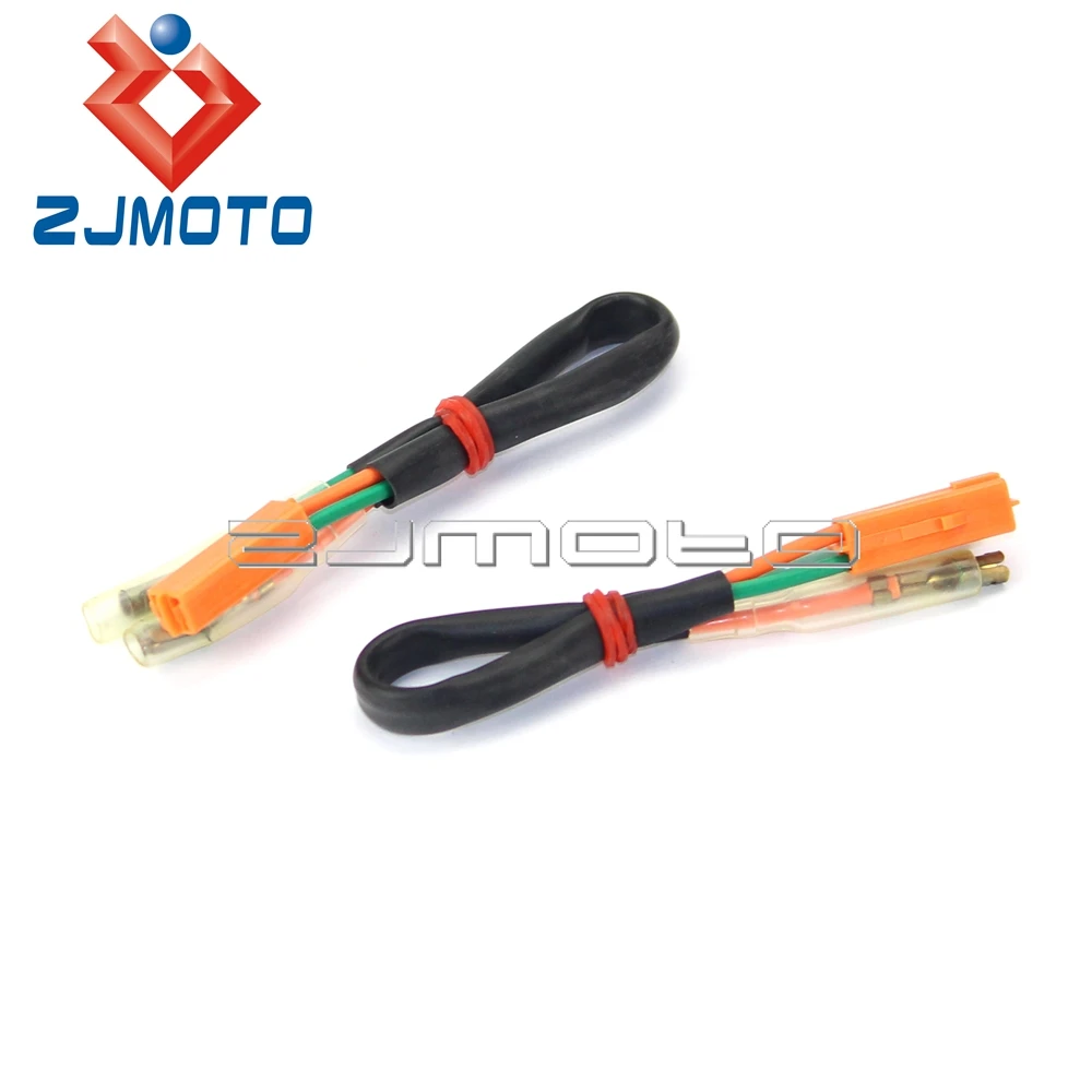 Motorcycle Turn Signal Wiring Harness Connectors Plugs For Kawasaki Z125  Z250 Z300 Z650 Z900 Ninja 250R ZX6R ZX9R ZX10R ZX12R-in Covers & Ornamental  ...