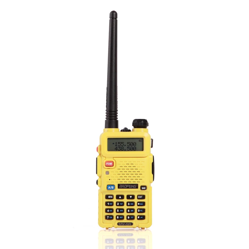 Baofeng уф-5r Рация двухстороннее радио walkie talkie для укв dual band хэм cb радиостанции баофенг uv 5rbaofeng уф-5r рации для охоты - Цвет: UV5R Yellow