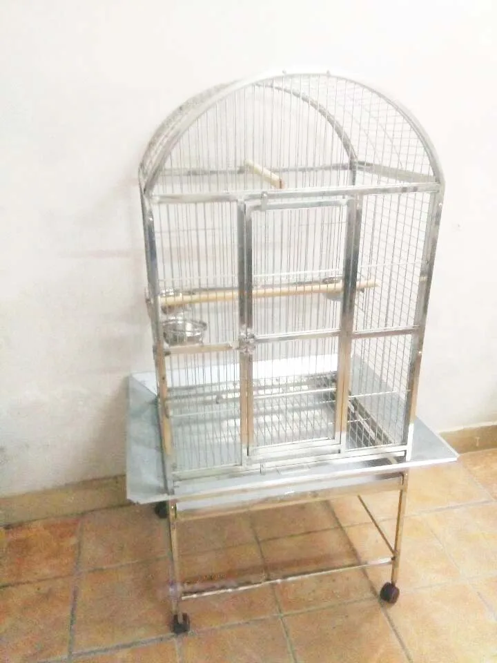 304-Stainless-Steel-Parrot-Cage-Open-Top-Bird-Cage-Cockatoos-Macaws-28-22-61-ST65R(2)
