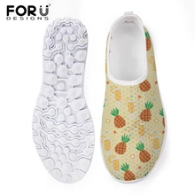 FORUDESIGNS/; Женская Легкая сетчатая обувь с ананасовым узором; женская обувь на плоской подошве для отдыха; Женская удобная обувь