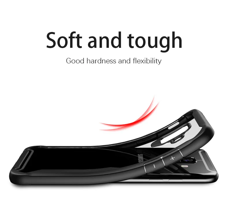 istylishmall-Transparent Shockproof Armor Case For Samsung Galaxy S9 S8 Plus Note 8 9 A8 A6 Plus 2018