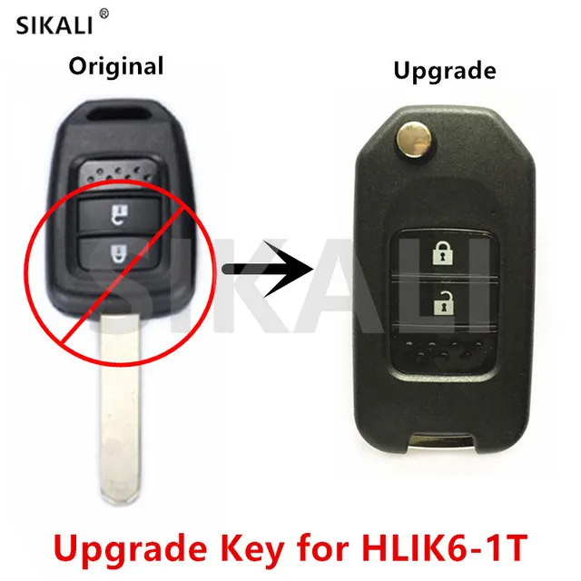Sikali Upgrade Remote Key Fit For Honda Hlik6 1t Civic Accord City