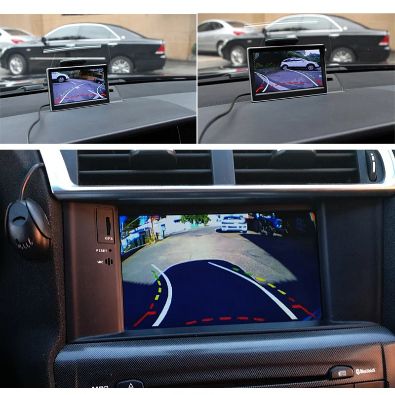 Интеллектуальная динамическая траектория парковки линия Автомобильная задняя камера заднего вида для Toyota Land Cruiser 100 Prado 120