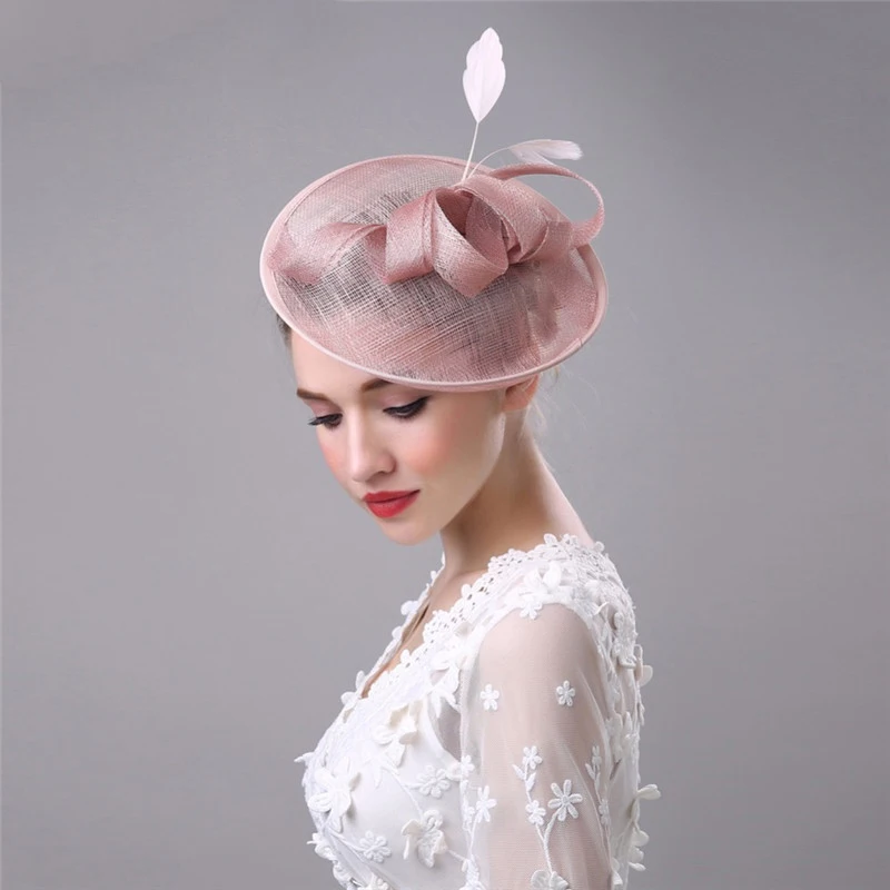 

Vintage Bridal Fascinators Hat for Wedding Party Occasion Hair Clips Church Hats Wedding Hair Accessories chapeau femme mariage