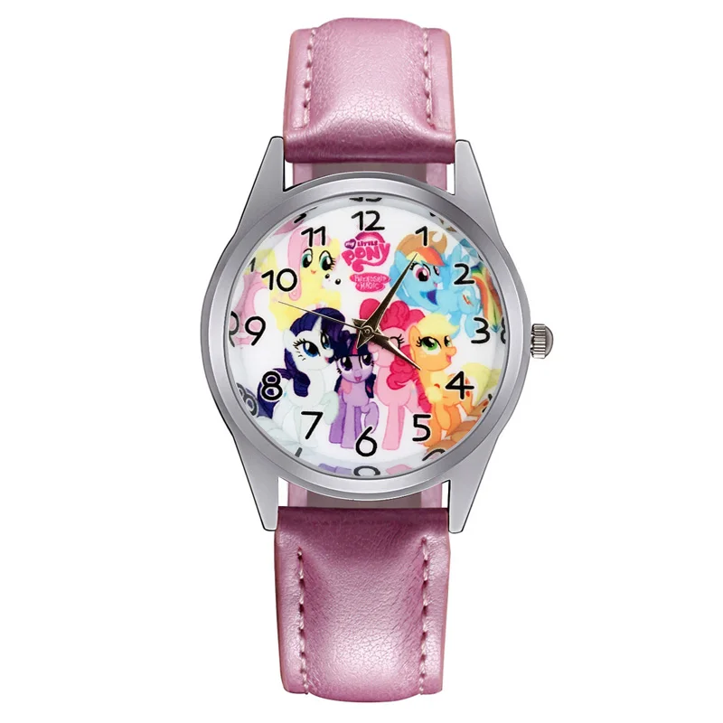 

Cartoon Cute Unicorn horse style Children's Watches Kids Students girls Boys Quartz Leather strap Wrist Watch Jc61