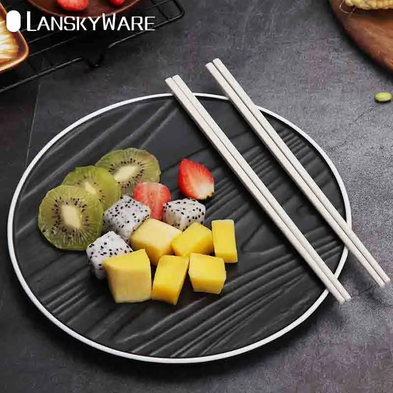 

LANSKYWARE 10 Pcs/Set Chinese Chopsticks Set Eco-Friendly Bamboo Chopsticks For Sushi Food Sticks Hashi Kitchen Accessories Set