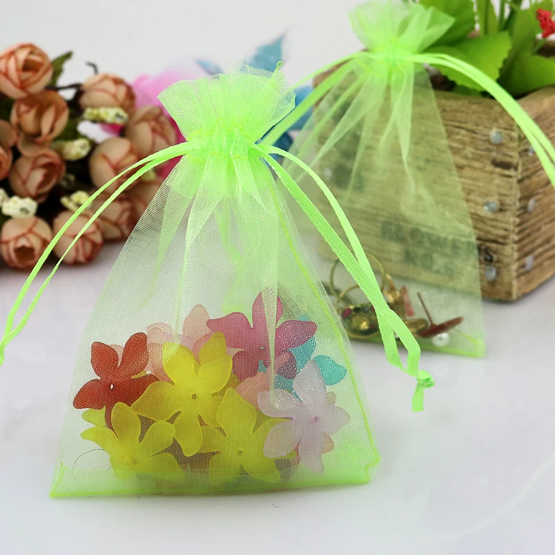 Aliexpress 30x40cm 12 X16 100pcs Lot Le Green Color Aliexpress 30x40cm 12 X16 100pcs Lot Le Green Color Organza Wedding Favour Bags Jewelry Pouches Christmas Gift From Reliable