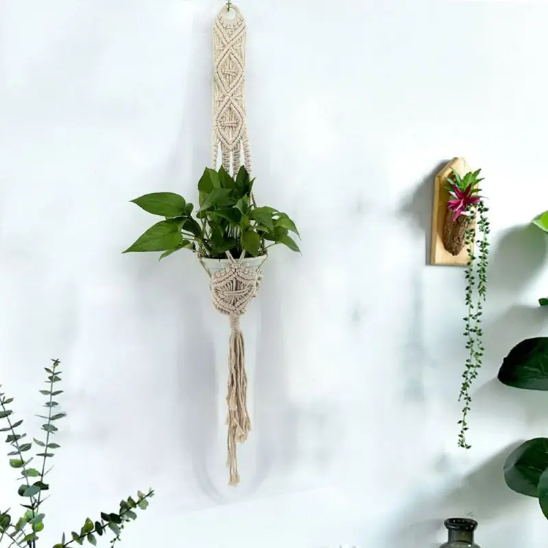 

Home Decoration Net Bag Hanging Basket Tapestry Nordic Home Decoration Wall Decoration Pendant Woven Tapestry Cotton Thread