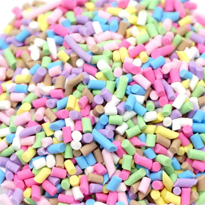 Fake candy Slime Clay Sprinkles For Filler For DIY Supplie Cake Dessert Mud Particles Decoration  Learning & Education Toys 2