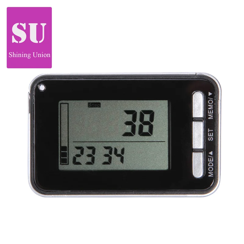 3D Sensor LCD Display Digital Walking Pedometer With 7 Days Memory Step Calorie Distance Counter Portable