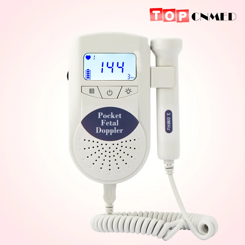 

Large LCD display CE JUMPER Angelsounds Fetal Doppler Portable Ultrasound Fetal Heart Monitor with 3MHz probe