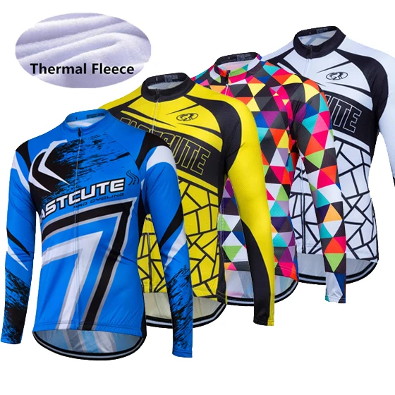

Long Sleeve Cycling Jersey For Winter Bike Clothing/ Thermal Fleece Cycling Clothes Racing Maillot Top Warm Shirts