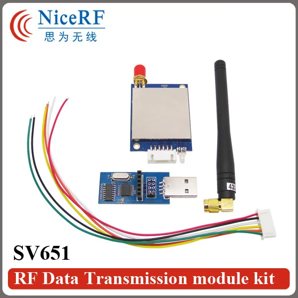 2 шт. 3 км 915 мГц UART 27dbm 500 МВт SI4432 SV651 RS232 rf Радио передатчик