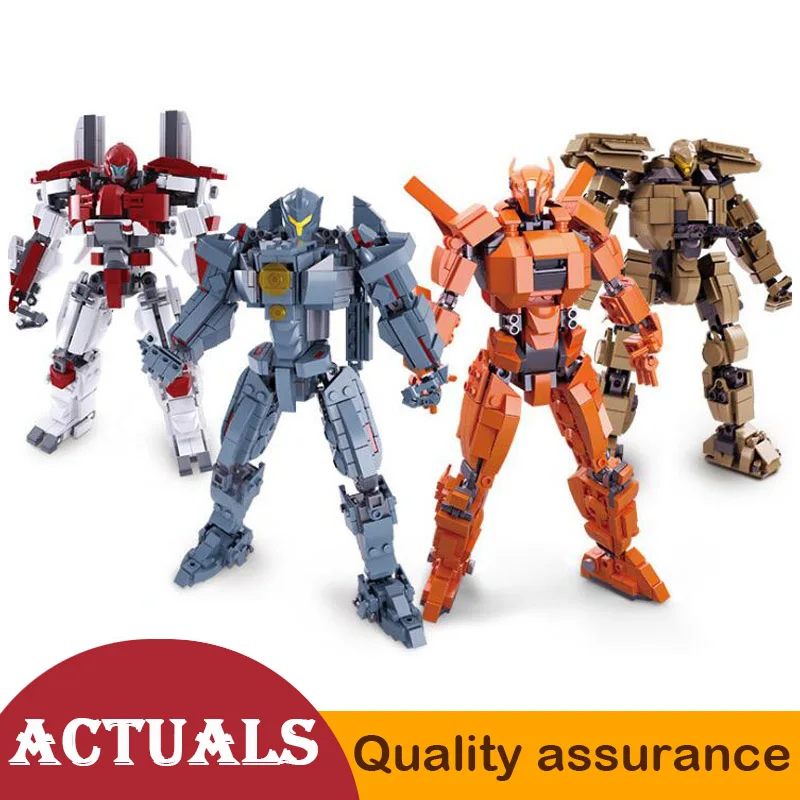

Sluban Pacific Rim Gipsy Avenger Saber Athena Guarfian Bravo Building Blocks Action Figures Mech Compatible legoed Robot Set