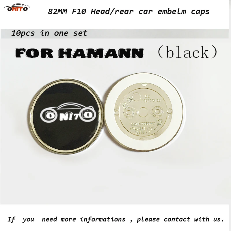 

10pcs F10 82MM Car Head Hood Emblem Cap/ Auto Tail Boot Logo Label/Front Bonnet Badge Rear Trunk Emblem Cover for bmw