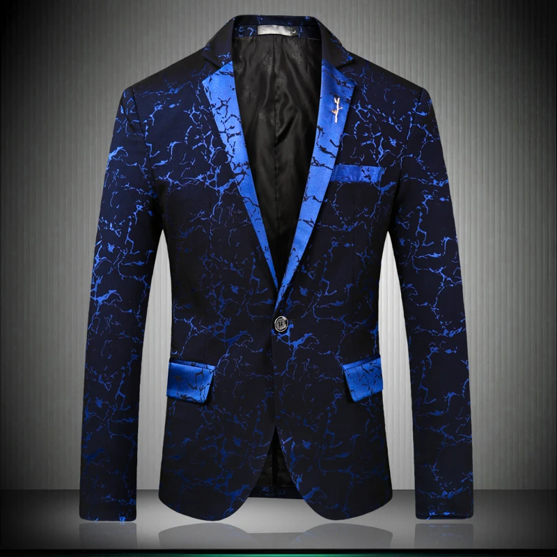 

New Suit Men Cultivate Men's Club Single Breast Coat Men Luxury Blazer